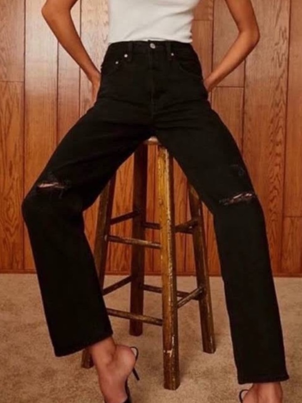 Denim forum black jeans